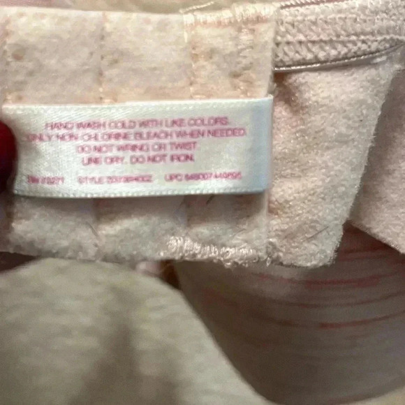 SO Pink and white striped push up bra 34B LOVE details on band - Picture 5 of 9